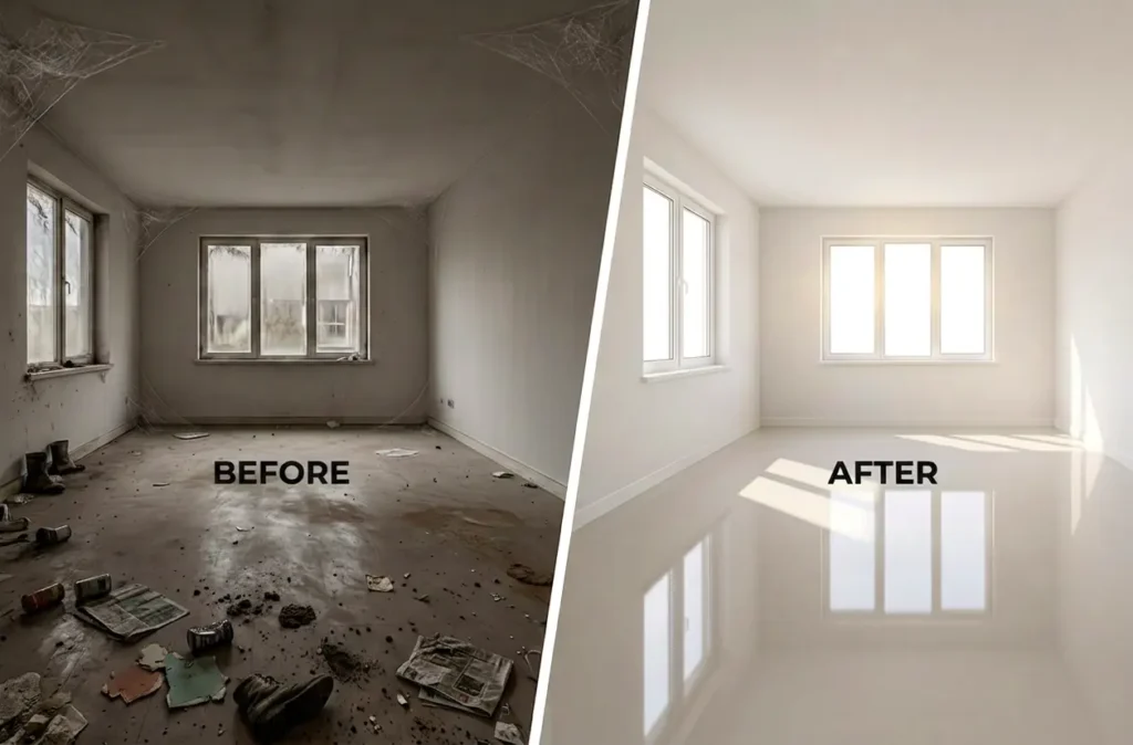 Move in out cleaning Service Before and After
