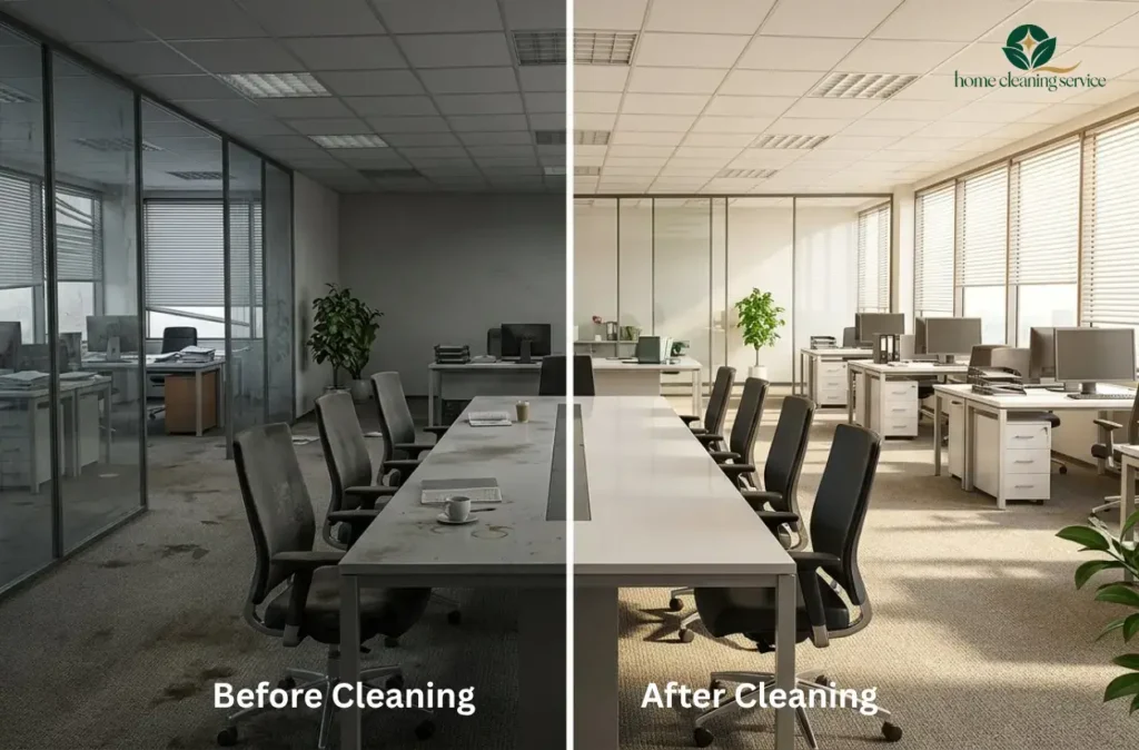Office Cleaning Before and After